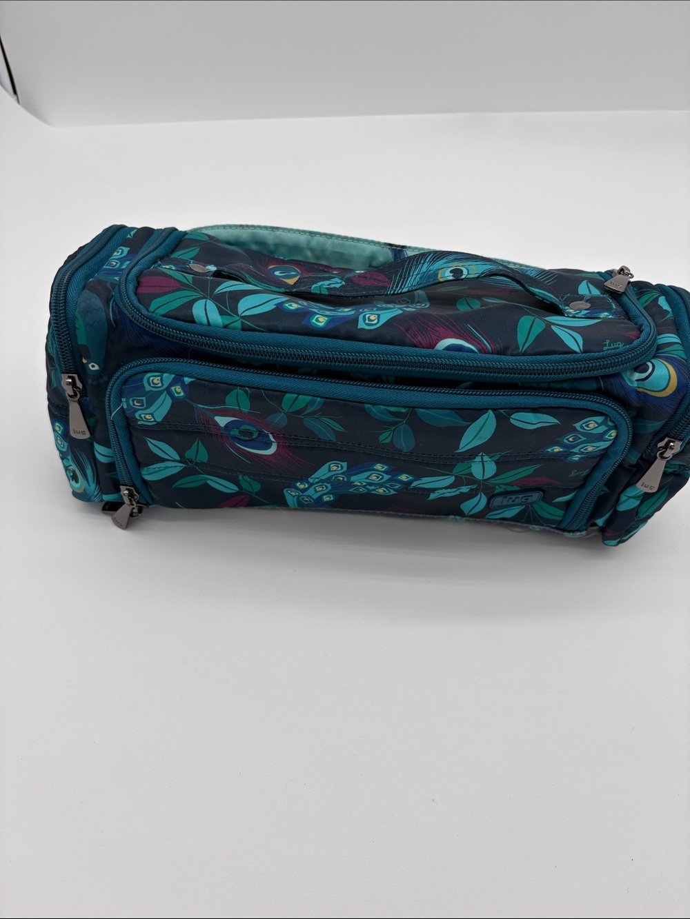 Lug Trolley Peacock Cosmetic Zip Case Travel Carry On
